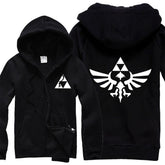 Unisex The Legend of Zelda Hoodie Thicken Fleece Jacket Hooded Sweatshirt - INSWEAR